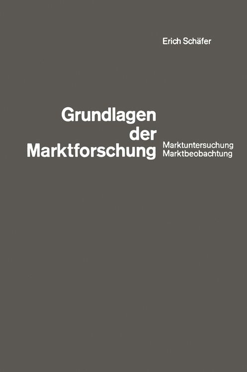 Produktbild: Grundlagen der Marktforschung