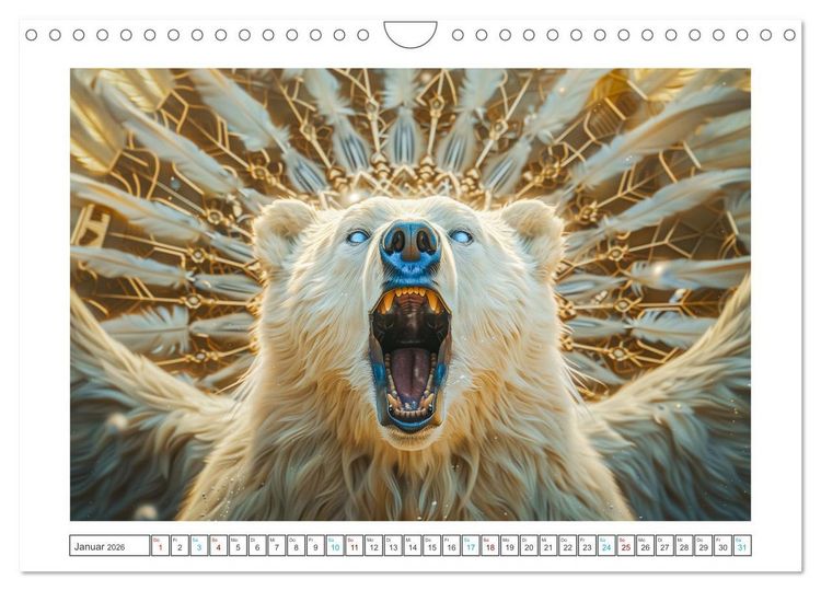 Produktbild: Tierische Schamanen (Wandkalender 2026 DIN A4 quer), CALVENDO Monatskalender