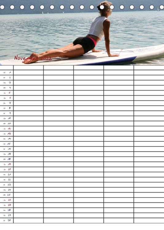 Produktbild: Faszination Yoga - SUP (Familienplaner 5 spaltig) (Tischkalender 2022 DIN A5 hoch)