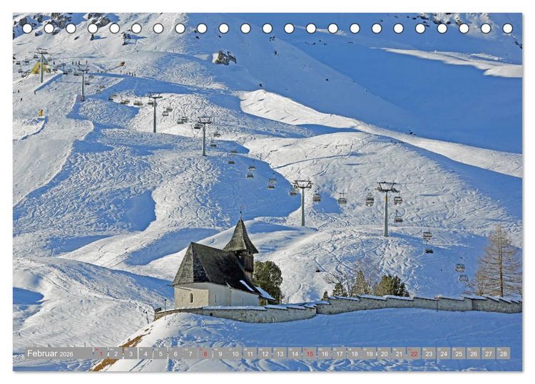 Produktbild: AROSA im Winter (Tischkalender 2026 DIN A5 quer), CALVENDO Monatskalender
