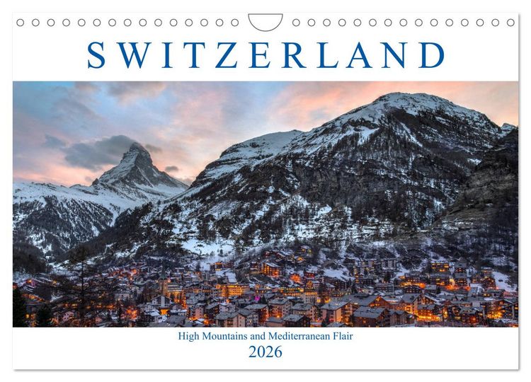 Produktbild: Switzerland (Wall Calendar 2026 DIN A4 landscape), CALVENDO 12 Month Wall Calendar