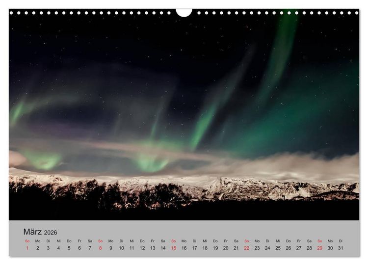 Produktbild: Norwegen - Mythos Nordlichter (Wandkalender 2026 DIN A3 quer), CALVENDO Monatskalender