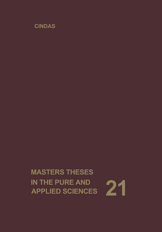 Produktbild: Masters Theses in the Pure and Applied Sciences