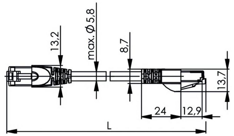 Produktbild: Teleg&auml;rtner 100008996 RJ45 Patchkabel SF/UTP 10.0m Gr&uuml;n mit Knickschutzt&uuml;lle 1St.