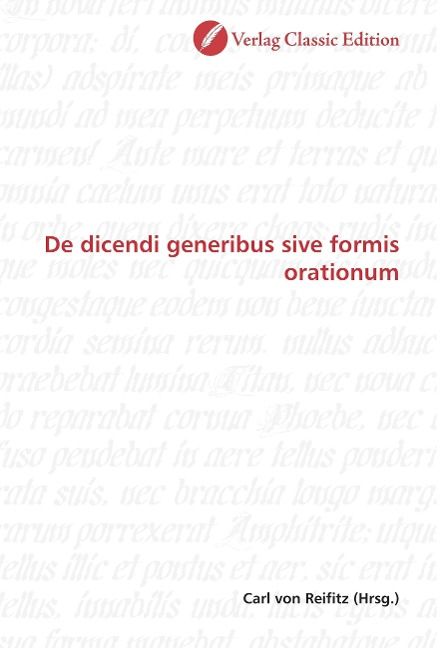 Produktbild: Dicendi generibus sive formis orationum