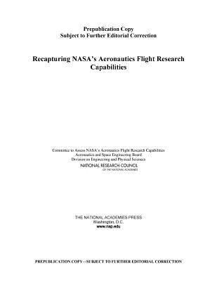 Produktbild: Recapturing Nasa's Aeronautics Flight Research Capabilities