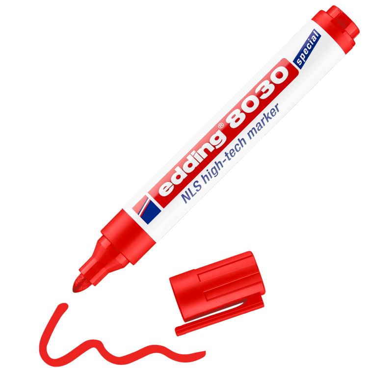 Produktbild: EDDING&reg; High-Tech Marker 8030 NLS, rot