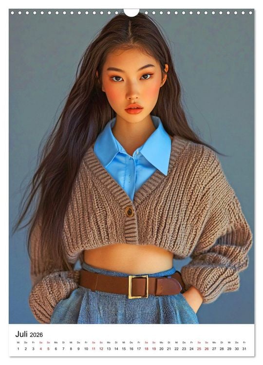 Produktbild: Knit Couture - Strick trifft Runway (Wandkalender 2026 DIN A3 hoch), CALVENDO Monatskalender