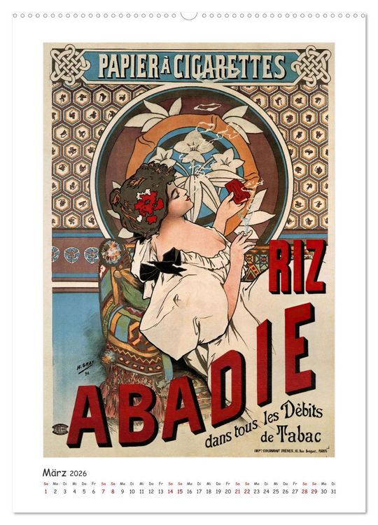 Produktbild: Alfons Mucha - Eine Hommage in zw&ouml;lf Monaten (Wandkalender 2026 DIN A2 hoch), CALVENDO Monatskalender
