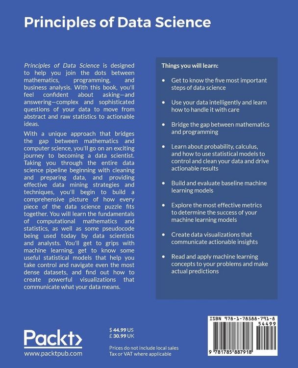 Produktbild: Principles of Data Science