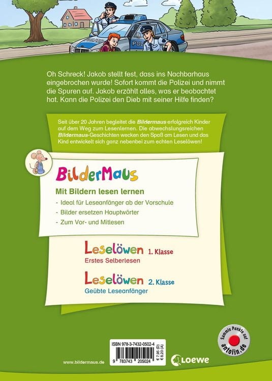 Produktbild: Bildermaus - Mit der Polizei auf Spurensuche