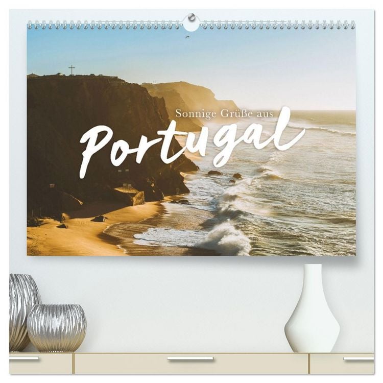 Produktbild: Sonnige Gr&uuml;&szlig;e aus Portugal (hochwertiger Premium Wandkalender 2026 DIN A2 quer), Kunstdruck in Hochglanz