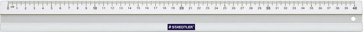Produktbild: Lineal Metall 40cm