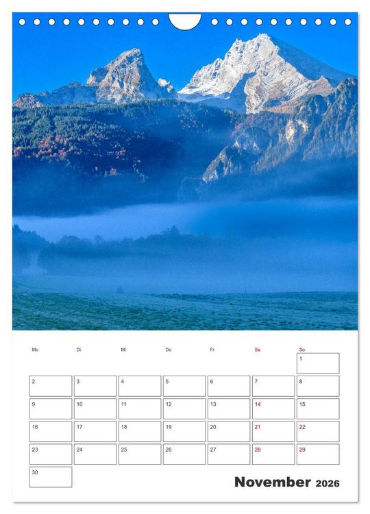 Produktbild: Vier Jahreszeiten im Berchtesgadener Land (Wandkalender 2026 DIN A4 hoch), CALVENDO Monatskalender