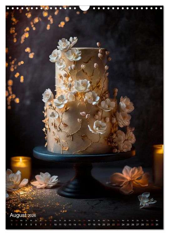Produktbild: Zur Hochzeit eine Torte (Wandkalender 2026 DIN A3 hoch), CALVENDO Monatskalender
