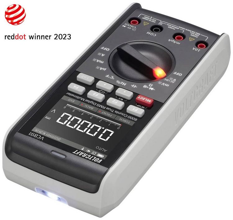 Produktbild: VOLTCRAFT VC891 Hand-Multimeter digital Datenlogger, LoZ CAT III 1000 V, CAT IV 600 V Anzeige (Counts): 60000