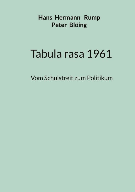 Produktbild: Tabula rasa 1961