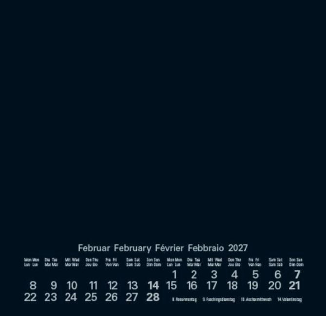 Produktbild: Foto-Malen-Basteln Bastelkalender schwarz quer 2027