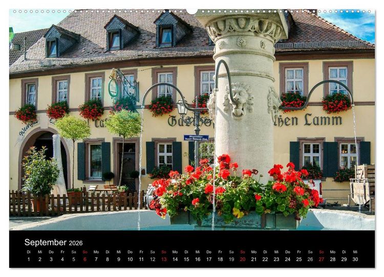 Produktbild: Sommerach - Perle der Mainschleife (hochwertiger Premium Wandkalender 2026 DIN A2 quer), Kunstdruck in Hochglanz