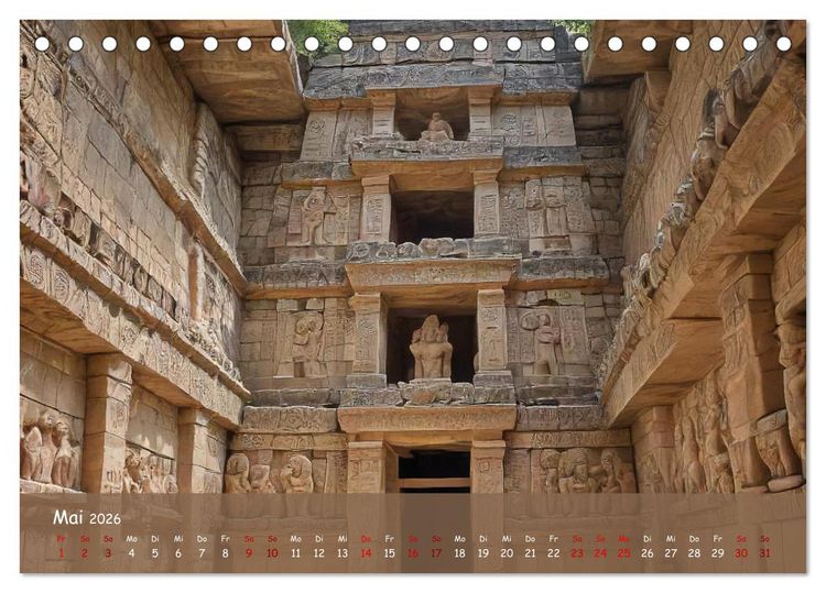 Produktbild: Faszination Maya: Einblicke in eine versunkene Welt (Tischkalender 2026 DIN A5 quer), CALVENDO Monatskalender