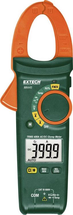 Produktbild: Extech MA445 Hand-Multimeter, Stromzange digital CAT III 600V Anzeige (Counts): 4000