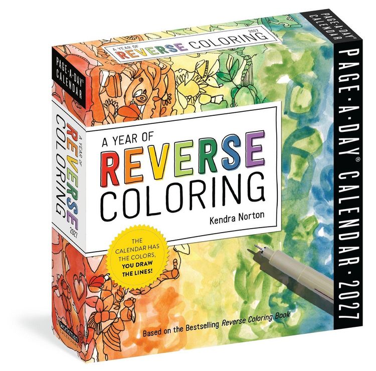 Produktbild: A Year of Reverse Coloring Page-A-Day&reg; Calendar 2027