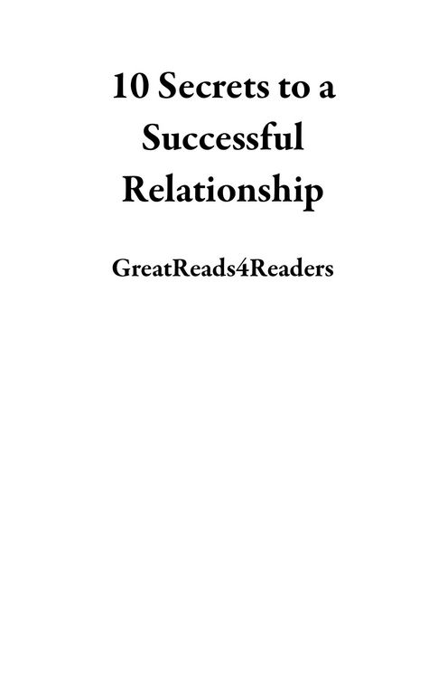 Produktbild: 10 Secrets to a Successful Relationship