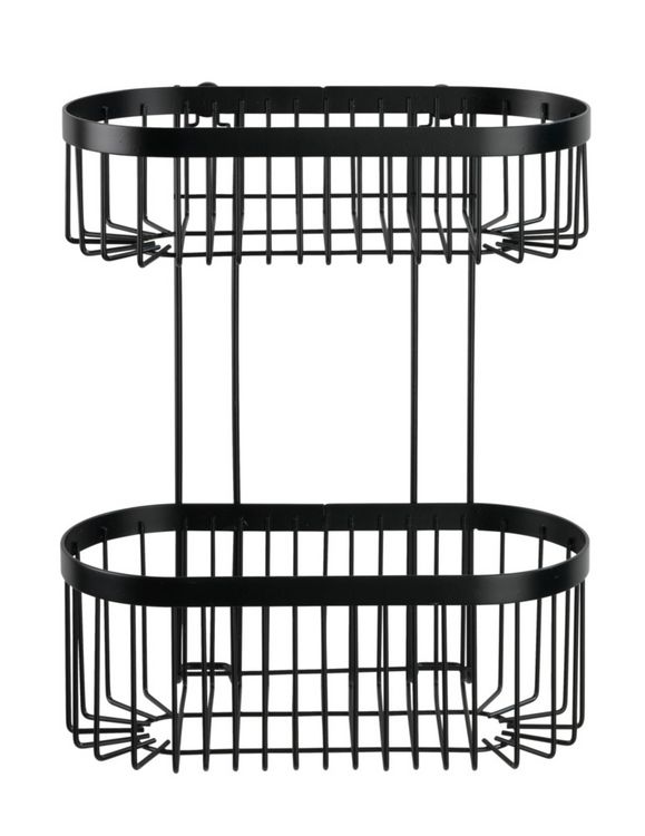 Produktbild: Wandregal 2 Etagen Classic Plus Black, mit hochwertigem Rostschutz