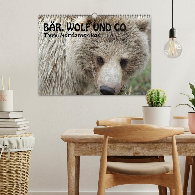 Produktbild: B&auml;r, Wolf und Co - Tiere Nordamerikas (Wandkalender 2026 DIN A3 quer), CALVENDO Monatskalender