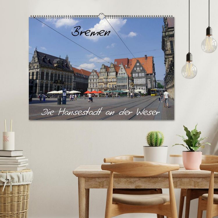 Produktbild: Bremen - Die Hansestadt an der Weser (Wandkalender 2026 DIN A2 quer), CALVENDO Monatskalender