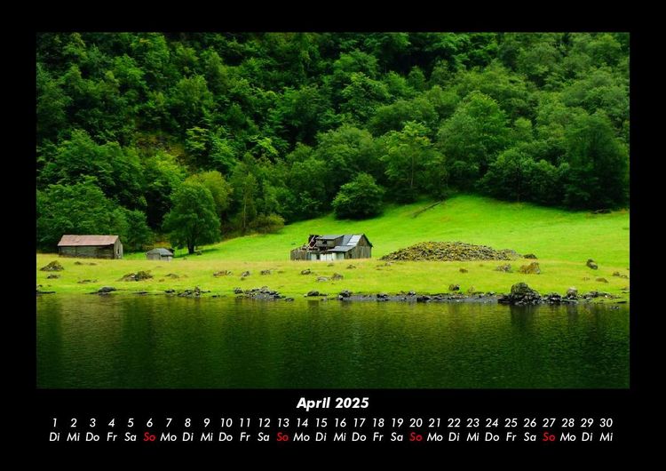 Produktbild: Landschaftskalender 2025 Fotokalender DIN A3