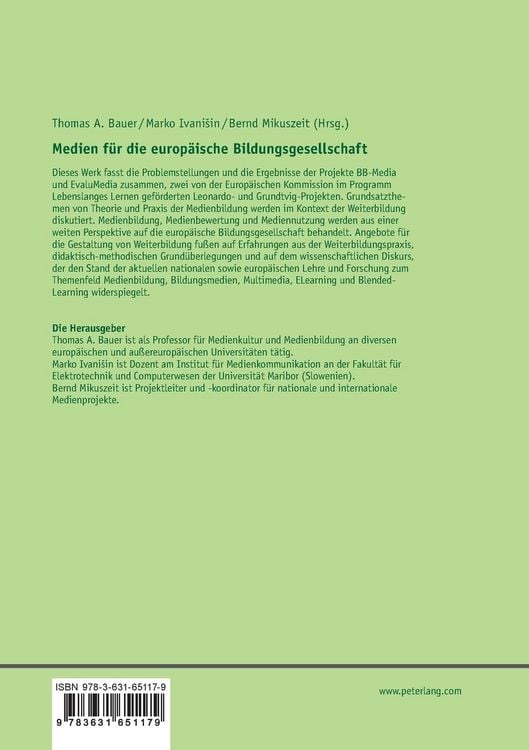 Produktbild: Medien f&uuml;r die Europ&auml;ische Bildungsgesellschaft