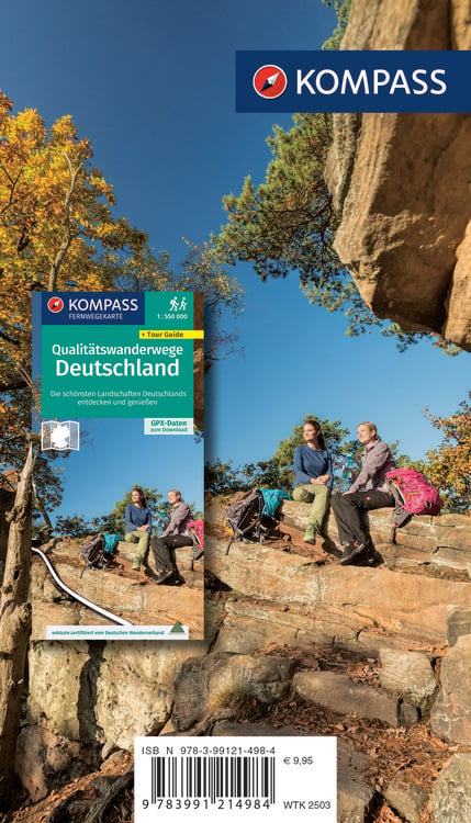 Produktbild: KOMPASS Wander-Tourenkarte Rheinsteig 1:50.000