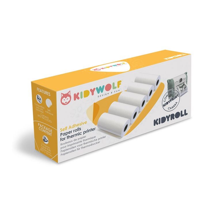 Produktbild: KIDYWOLF - Klebepapier zu Sofortbildkamera 5 Rollen