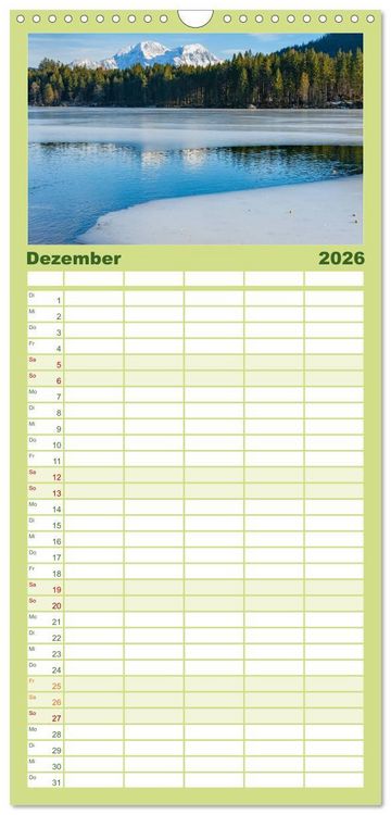 Produktbild: Familienplaner 2026 - Rund um den Hintersee und Zauberwald mit 5 Spalten (Wandkalender, 21 x 45 cm) CALVENDO