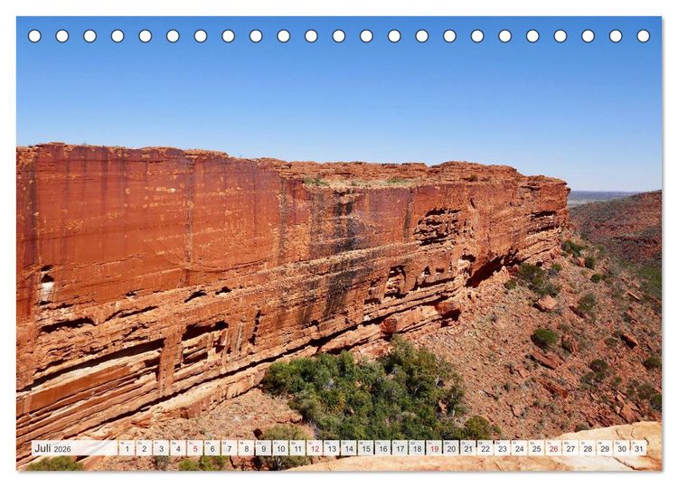 Produktbild: Unterwegs in Australiens Nationalparks (Tischkalender 2026 DIN A5 quer), CALVENDO Monatskalender
