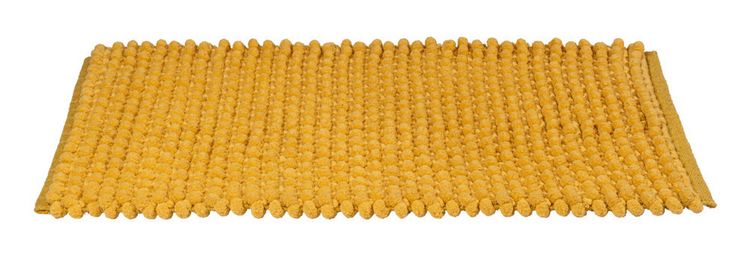 Produktbild: Badteppich Mod. Solivo, senfgelb, Polyester/Baumwolle, 50x80 cm, rutschhemmend beschichtet,