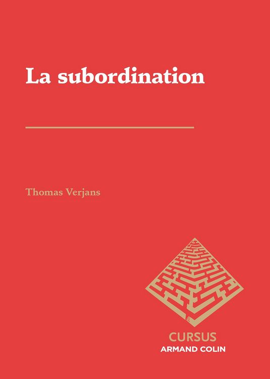 Produktbild: La subordination