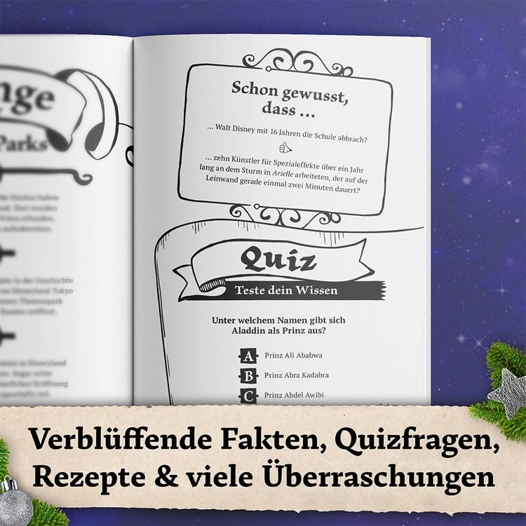 Produktbild: Unn&uuml;tzes Wissen f&uuml;r Disney-Fans &ndash; Der inoffizielle Adventskalender