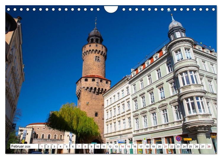 Produktbild: G&ouml;rlitz - Europas verborgene Sch&ouml;nheit an der Nei&szlig;e (Wandkalender 2026 DIN A4 quer), CALVENDO Monatskalender