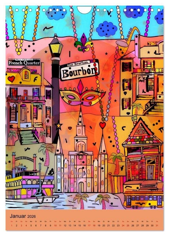 Produktbild: United States Pop Art von Nico Bielow (Wandkalender 2026 DIN A4 hoch), CALVENDO Monatskalender