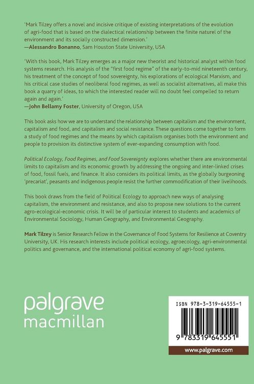 Produktbild: Political Ecology, Food Regimes, and Food Sovereignty