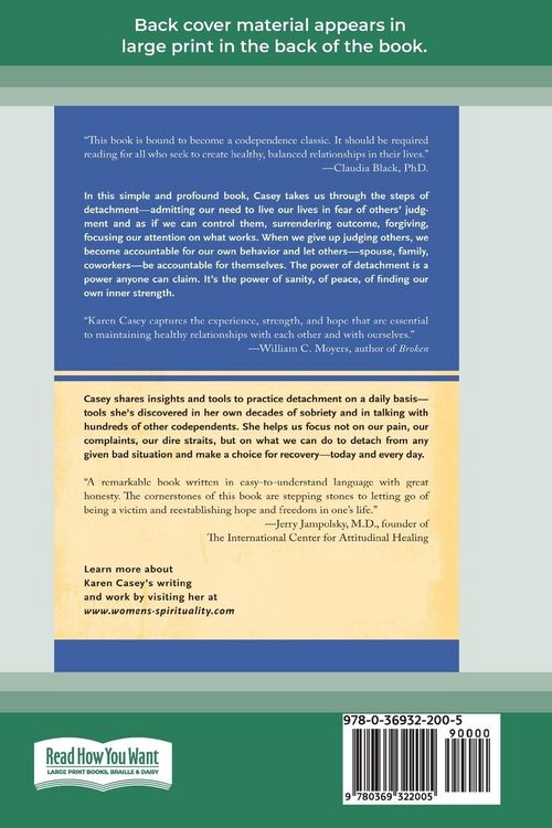 Produktbild: Codependence and the Power of Detachment (16pt Large Print Edition)