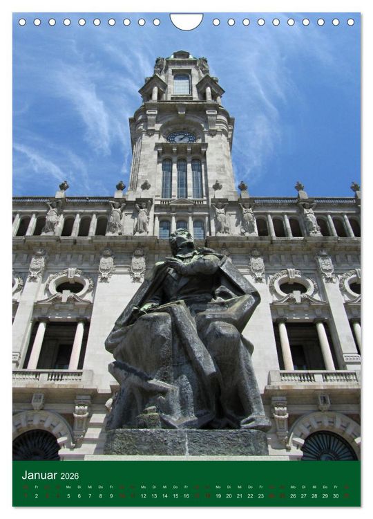 Produktbild: Farbiges Porto (Wandkalender 2026 DIN A4 hoch), CALVENDO Monatskalender