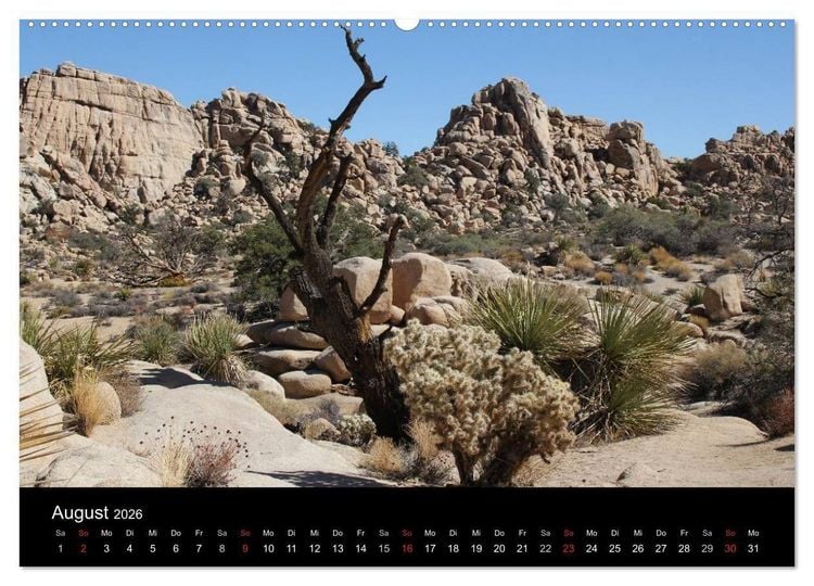Produktbild: Kalifornien 2026 (Wandkalender 2026 DIN A2 quer), CALVENDO Monatskalender