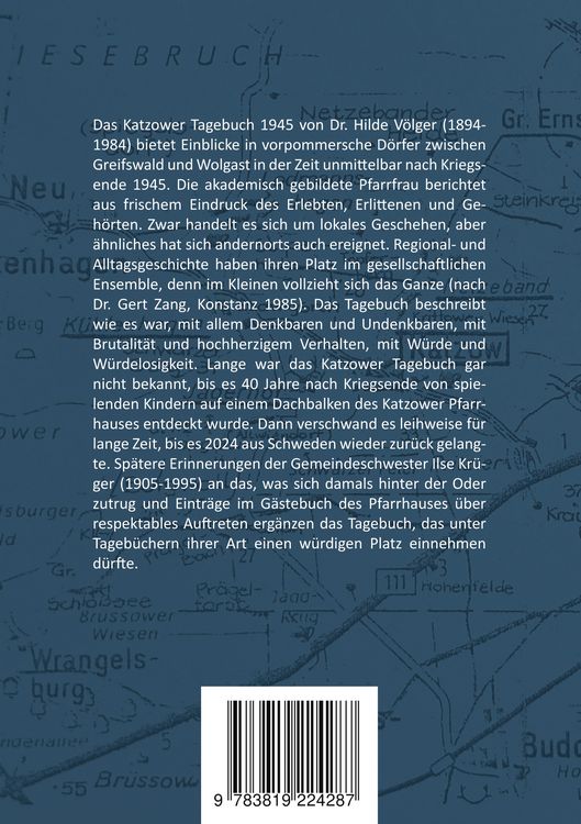 Produktbild: Katzower Tagebuch 1945
