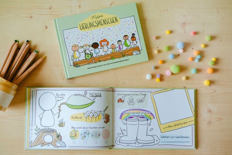 Produktbild: Freundschaftsbuch Meine Lieblingsmenschen - Erinnerungen an die Kindergartenzeit