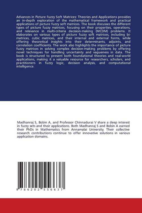 Produktbild: Advances in Cubic Picture Fuzzy Soft Matrices: Theories & Applications