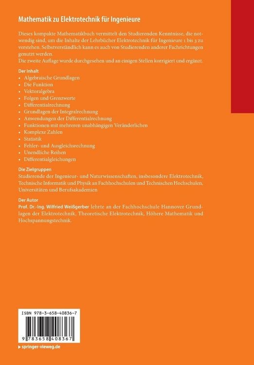 Mathematik zu Elektrotechnik für Ingenieure