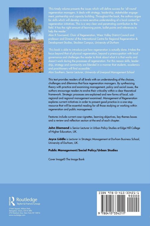 Produktbild: Management of Regeneration